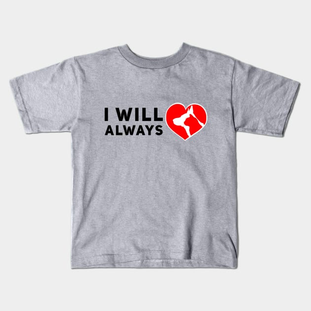 I will always love animals Kids T-Shirt by SheenGraff